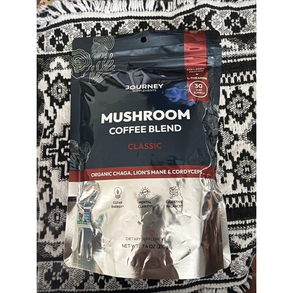 Journey Supplements Mushroom Coffee Blend‎ Classic Chaga Lion's Mane Cordyceps